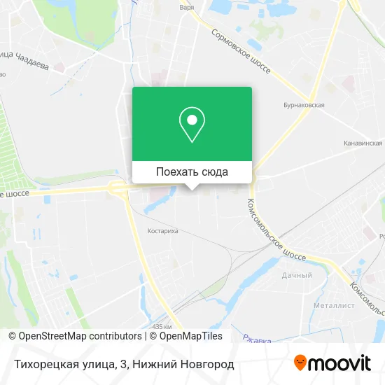 Карта Тихорецкая улица, 3
