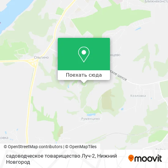 Карта садоводческое товарищество Луч-2