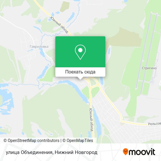 Карта улица Объединения
