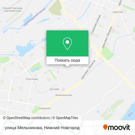 Карта улица Мельникова
