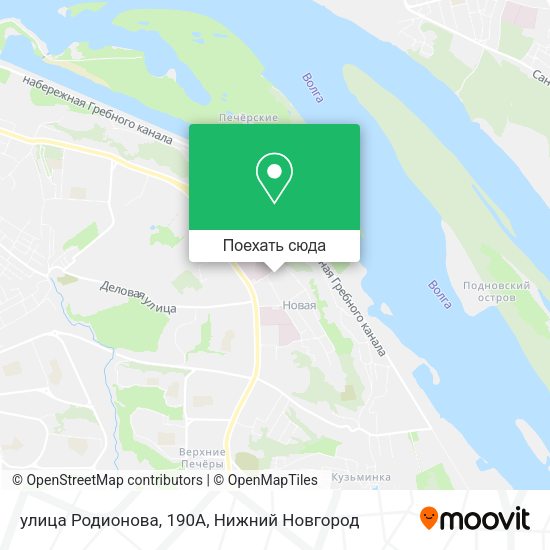 Карта улица Родионова, 190А