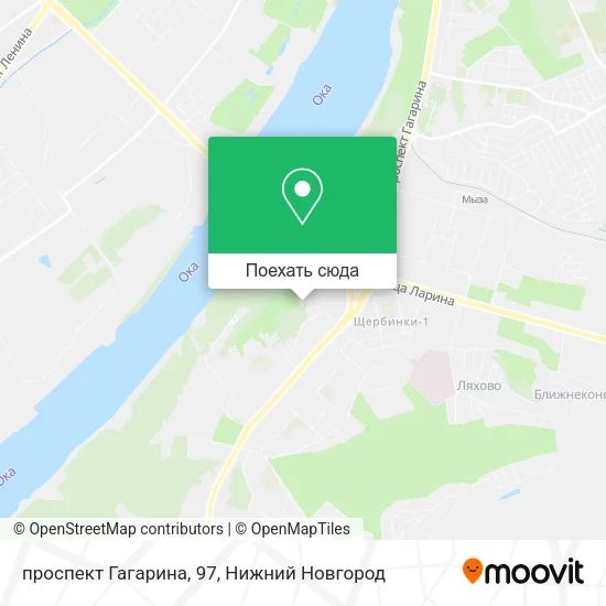 Карта проспект Гагарина, 97