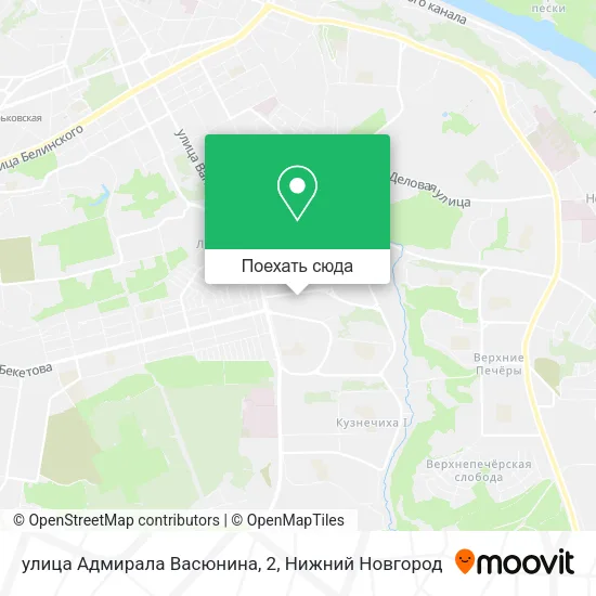 Карта улица Адмирала Васюнина, 2