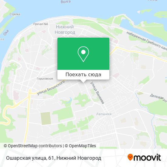 Карта Ошарская улица, 61