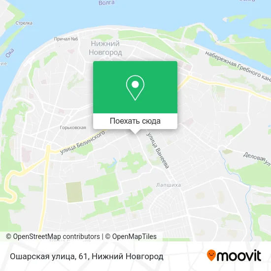 Карта Ошарская улица, 61