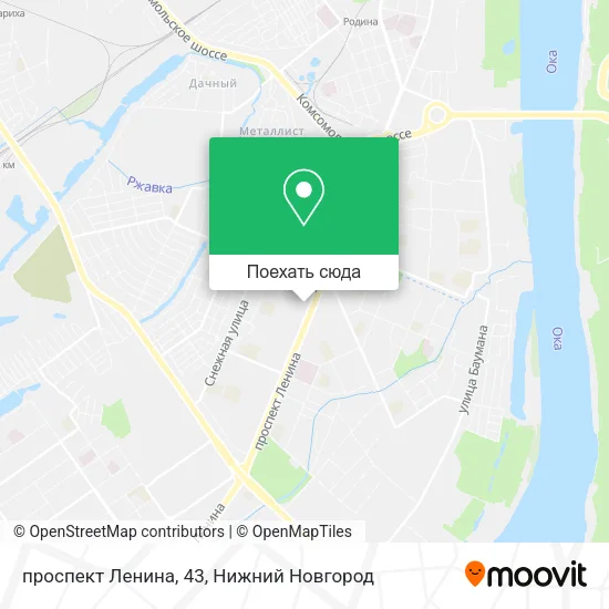 Карта проспект Ленина, 43