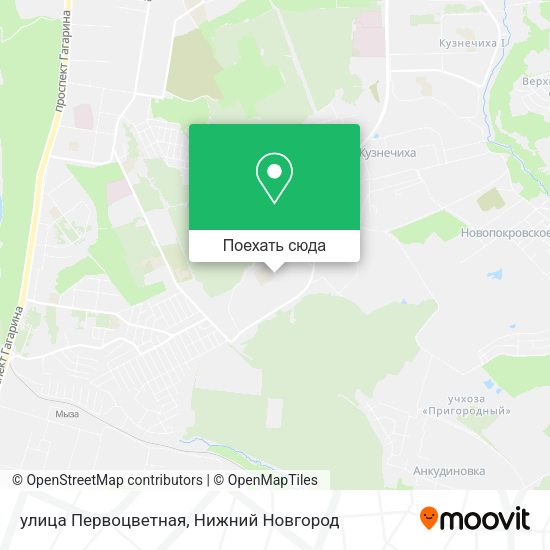 Карта улица Первоцветная