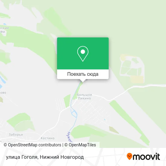Карта улица Гоголя