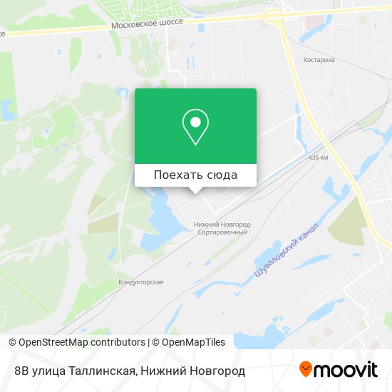 Карта 8В улица Таллинская
