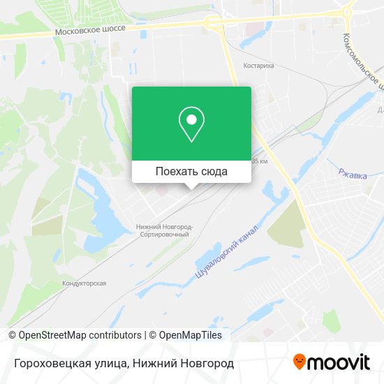 Карта Гороховецкая улица