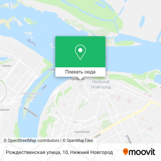 Карта Рождественская улица, 10