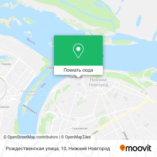 Карта Рождественская улица, 10