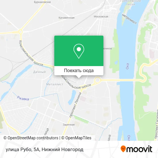 Карта улица Рубо, 5А