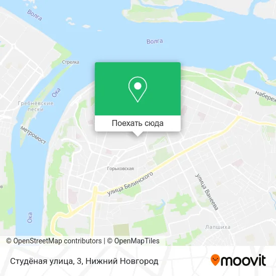 Карта Студёная улица, 3