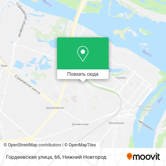 Карта Гордеевская улица, 66