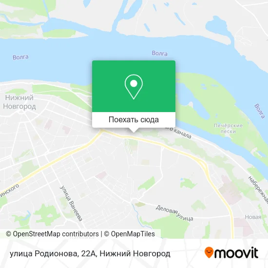 Карта улица Родионова, 22А