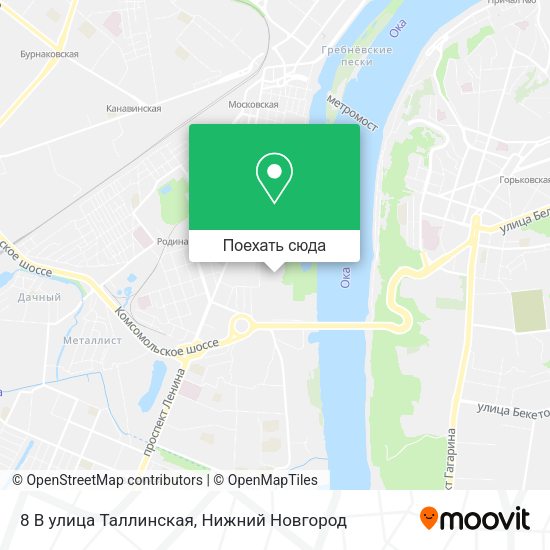Карта 8 В улица Таллинская