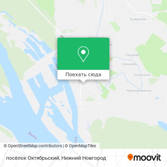 Карта посёлок Октябрьский