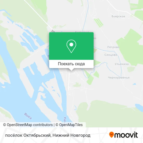 Карта посёлок Октябрьский
