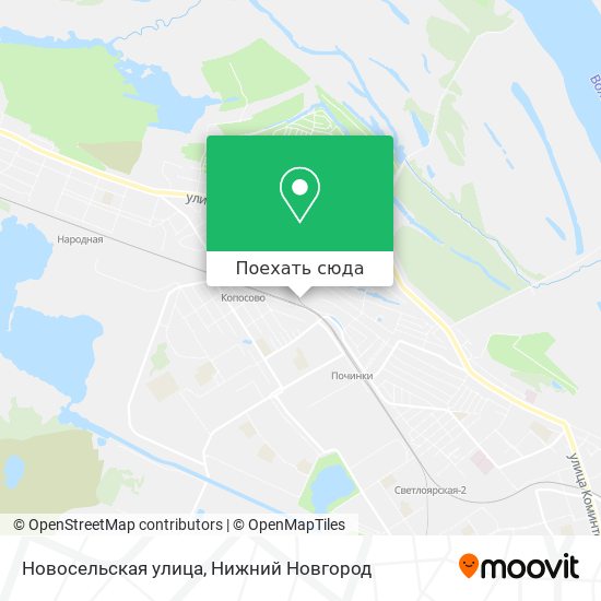 Карта Новосельская улица
