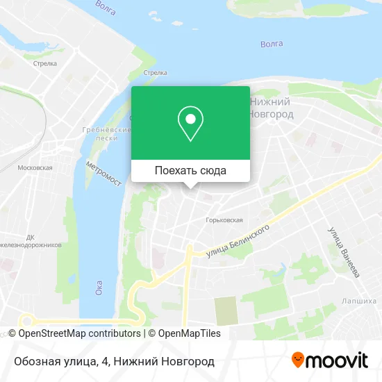 Карта Обозная улица, 4