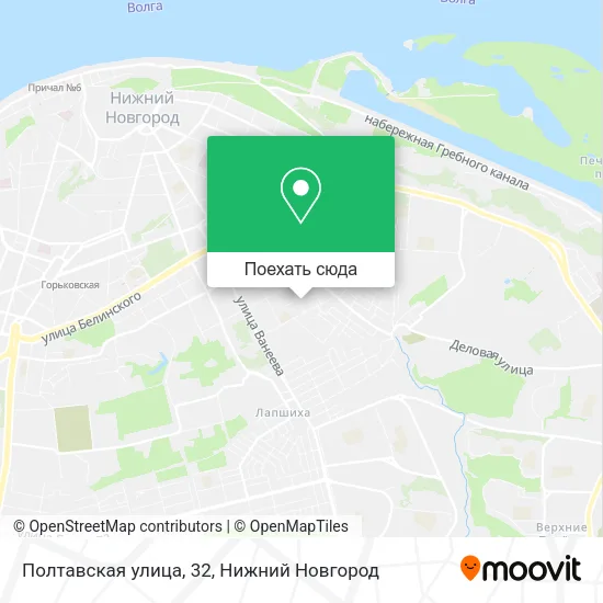 Карта Полтавская улица, 32