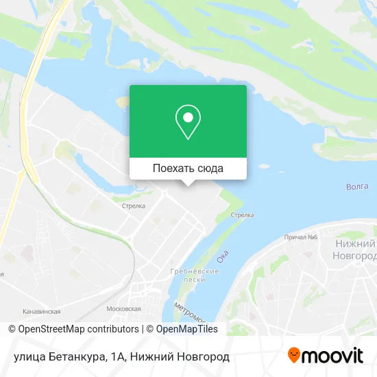 Карта улица Бетанкура, 1А