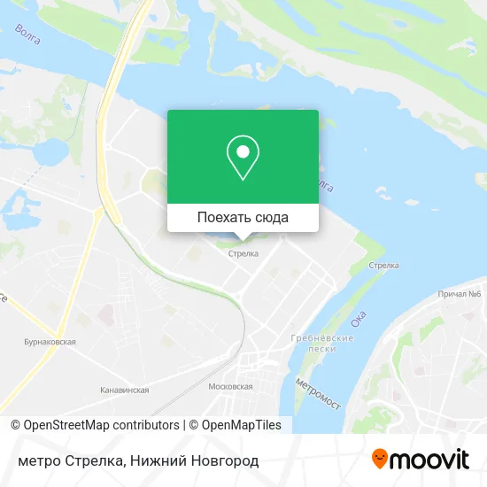Карта метро Стрелка