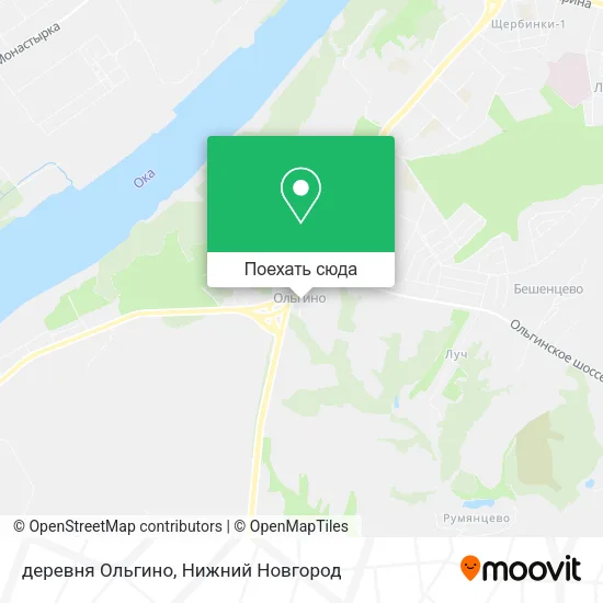 Карта деревня Ольгино