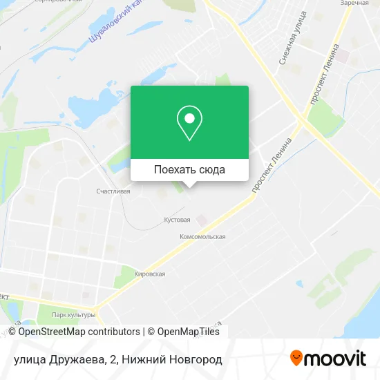 Карта улица Дружаева, 2