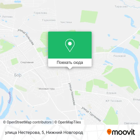 Карта улица Нестерова, 5