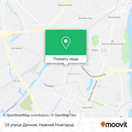 Карта 28 улица Дачная
