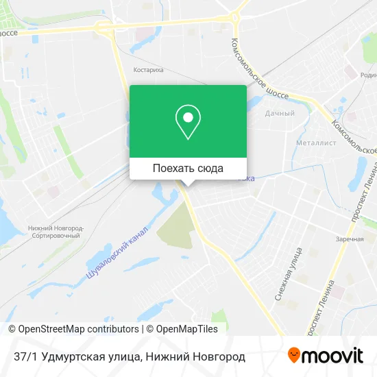 Карта 37/1 Удмуртская улица