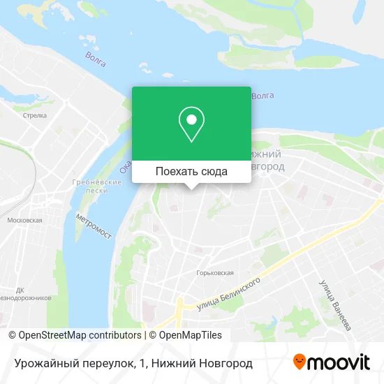 Карта Урожайный переулок, 1