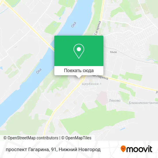 Карта проспект Гагарина, 91