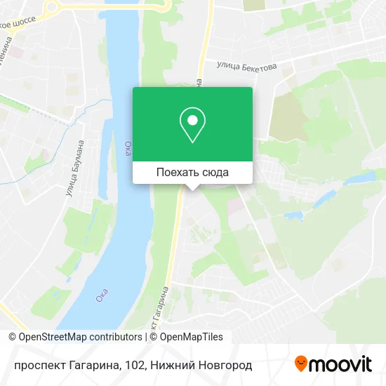 Карта проспект Гагарина, 102