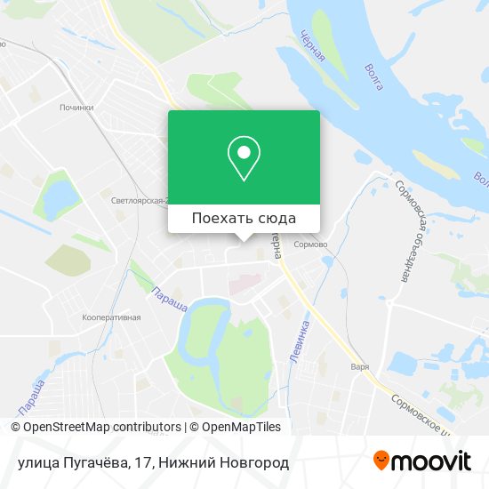 Карта улица Пугачёва, 17