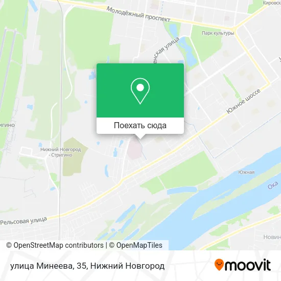 Карта улица Минеева, 35
