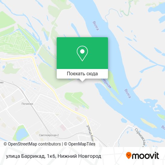 Карта улица Баррикад, 1к6