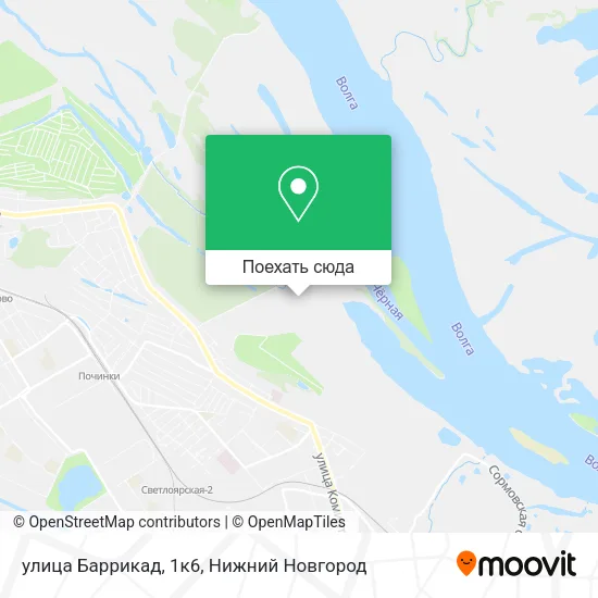 Карта улица Баррикад, 1к6