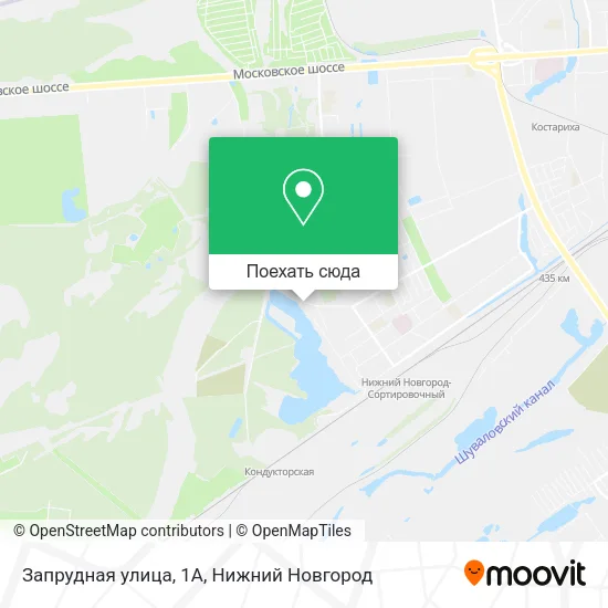 Карта Запрудная улица, 1А