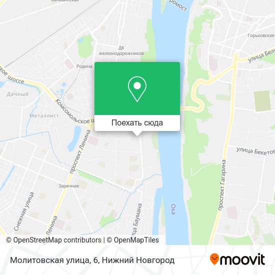 Карта Молитовская улица, 6