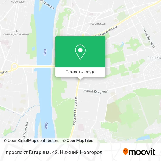 Карта проспект Гагарина, 42