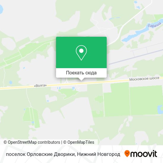 Карта поселок Орловские Дворики