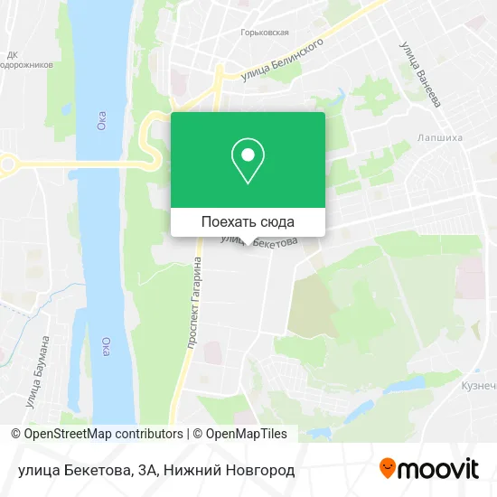 Карта улица Бекетова, 3А