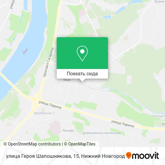 Карта улица Героя Шапошникова, 15