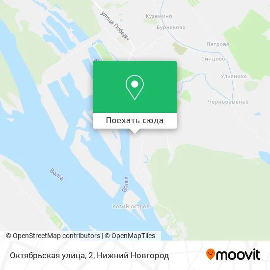 Карта Октябрьская улица, 2
