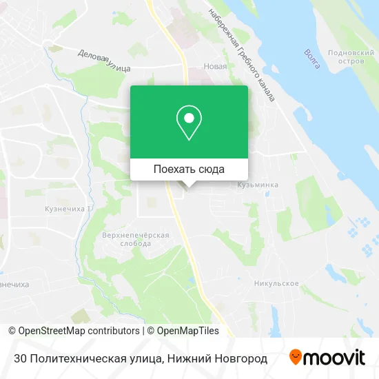 Карта 30 Политехническая улица