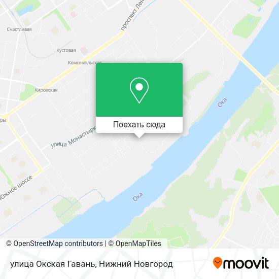 Карта улица Окская Гавань