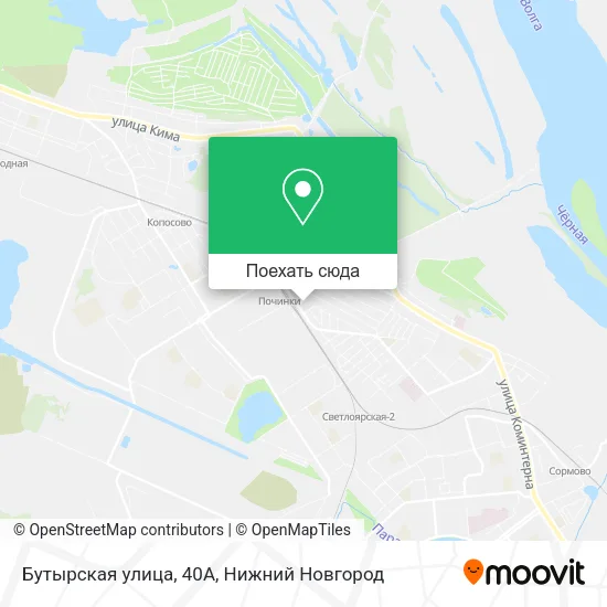 Карта Бутырская улица, 40А